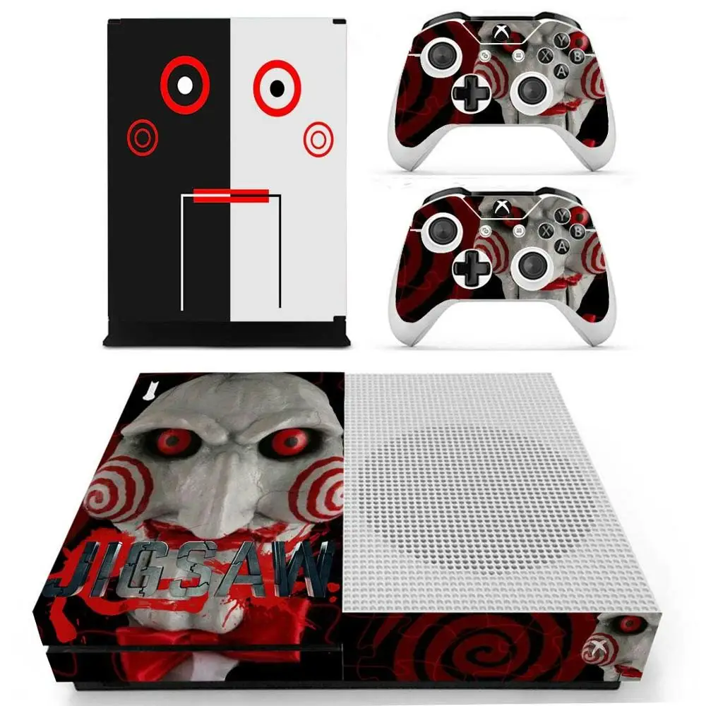 Наклейка для видеосъемки s для Xbox One S Виниловая наклейка для кожи наклейки Pegatinas для Xbox one тонкая консоль и два контроллера - Цвет: YS-xboxoneS-0984