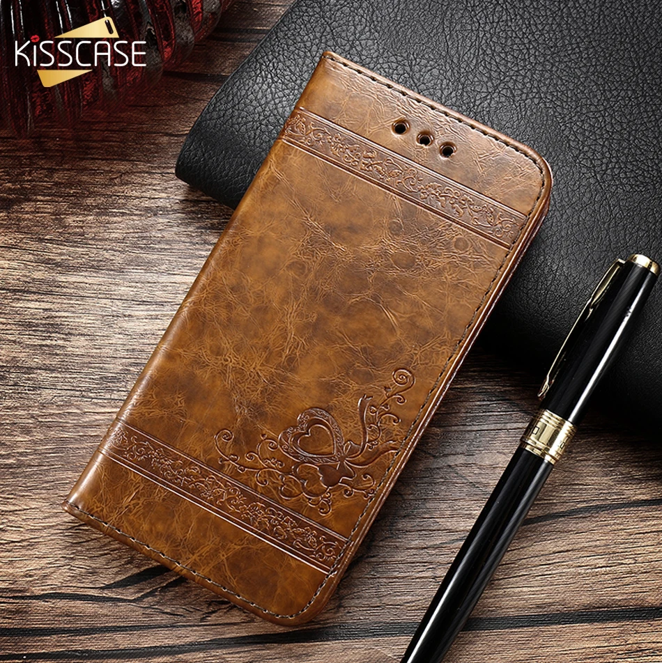 

KISSCASE Leather Case For iPhone 6 s 7 Plus Stand Holder Luxury Cover Cases For iPhone6S 7Plus Kickstand Cash Slot Fundas Coque