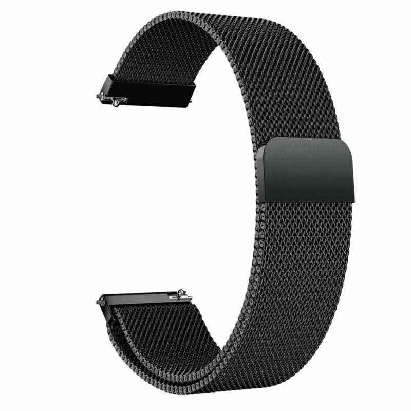 Мода для samsung Galaxy Watch Active 2 Миланская нержавеющая сталь магнитный ремешок для Galaxy Watch Active 2 Замена - Цвет: Black