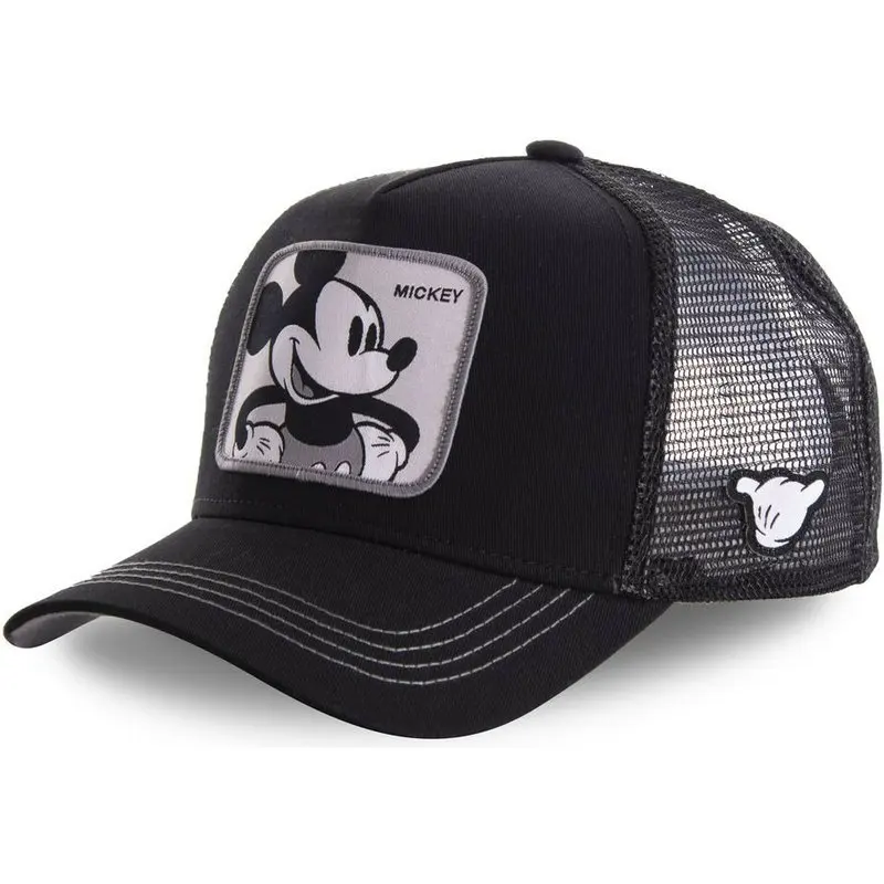 New Brand Dragon Ball Snapback Cotton Baseball Cap Men Women Hip Hop Dad Mesh Hat Trucker Hat Dropshipping - Цвет: MICKEY BLACK