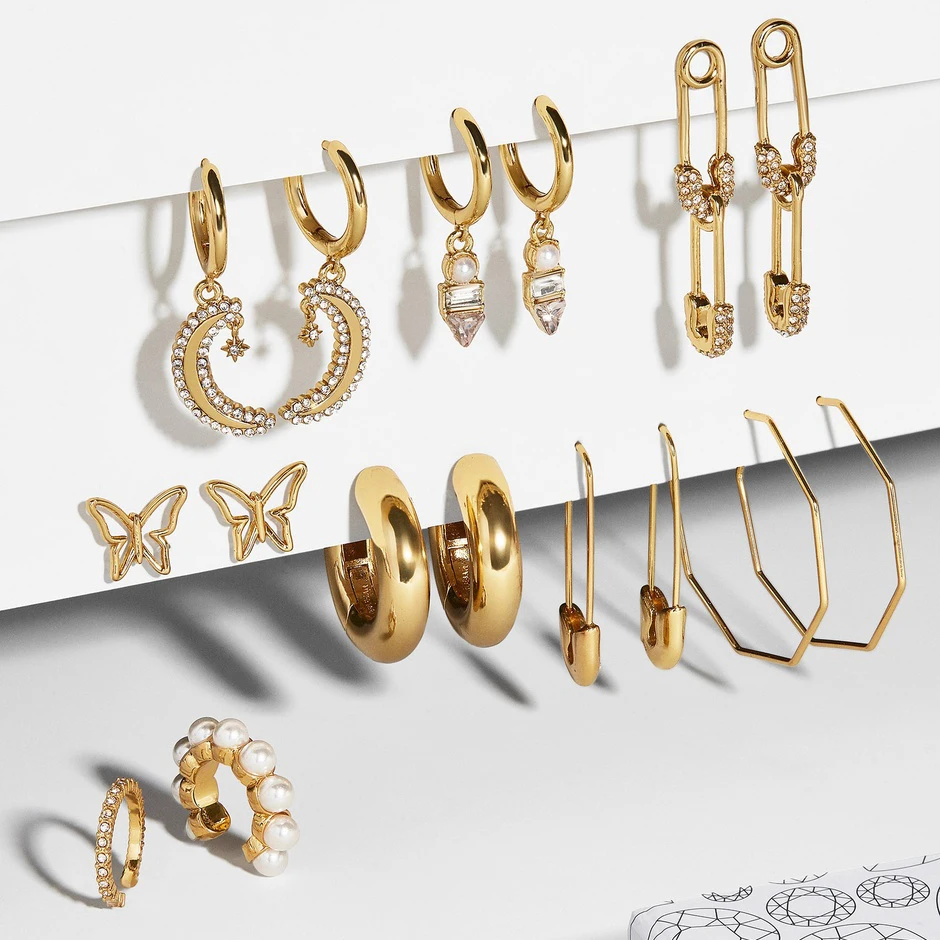 2020 BA Trendy Women Drop Earrings Newest Gold Color Crystal Multi Style Vintage Dangle Charm Jewelry Gifts Wholesale | Украшения и