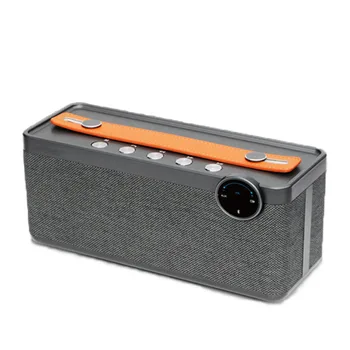 

V6 retro wireless Bluetooth speaker smart card subwoofer desktop full function portable computer audio 7.4v