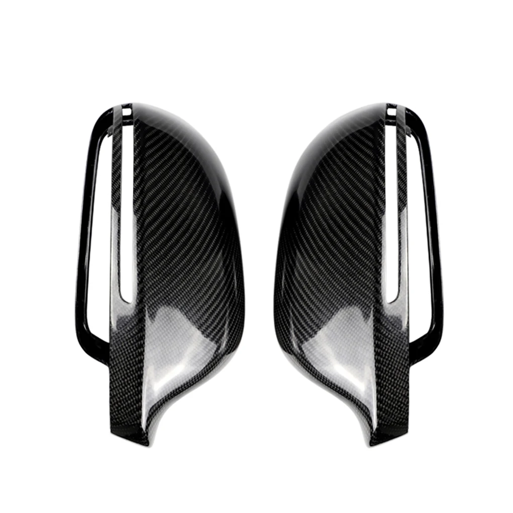 

Replacement For A3 S3 8P 2009-2010 1 Pair Car Door Side Mirror Cover Carbon Fiber Rearview Mirror Trim Caps
