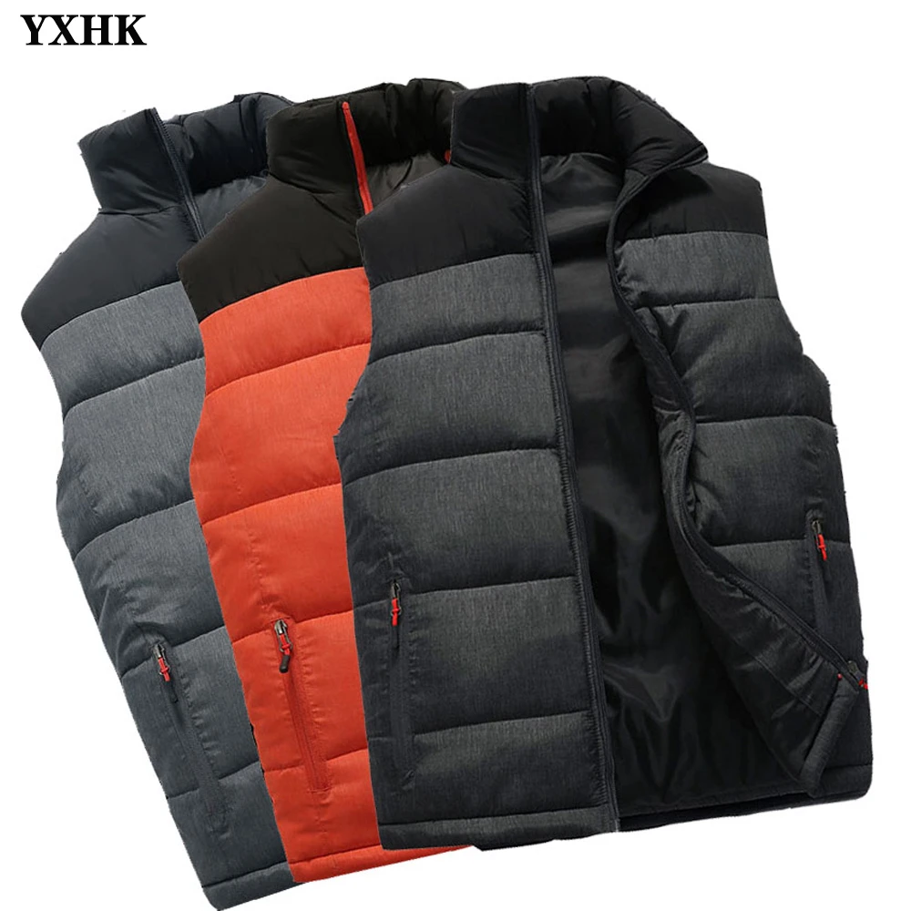 

2019 New Mens Jackets Sleeveless Vest Winter Men's Warm Down Vest Homme Casual Thicken Waistcoat Chalecos Para Hombre 4XL MJ-M