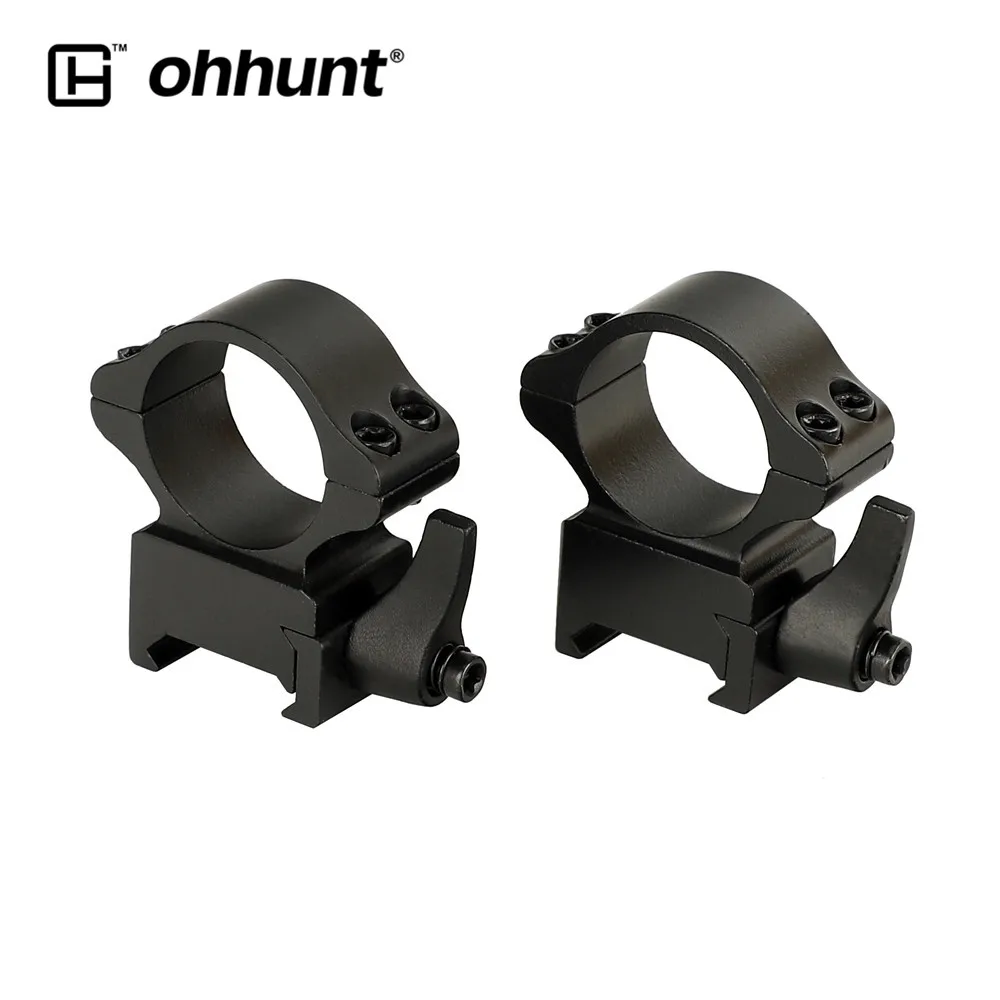 

25.4mm 1 inch QD Low Medium Profile Steel Quick Release Picatinny Weaver Scope Rings Tactical Hunting Mounts Accessories