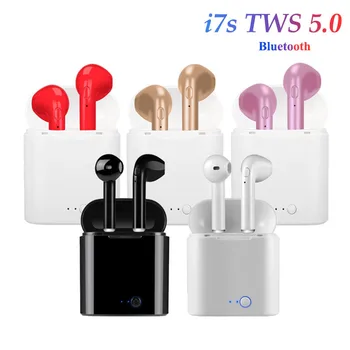 

i7s Tws Wireless Earphones Bluetooth Earphones Earbuds Handsfree in ear Headset with Charging Box Mic For iPhone huawei Xiaomi