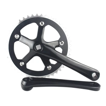 

Forged Alloy Crank Arm Length 170mm for MTB & Road Bicycles Folding Crankset Bike Parts BCD130mm-Black