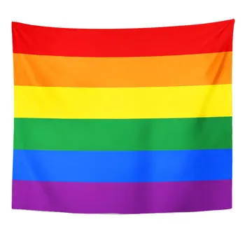 

Gay LGBT Pride Flag in Rainbow Couple Transgender Aromantic Home Decor Tapestry Wall Hanging for Living Room Bedroom Dorm 50x60