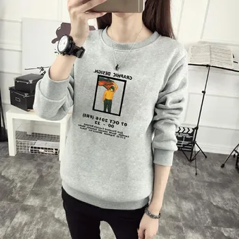

GRAPHIC DESIGN Print Women Hoodie Spring Autumn Winter Long Sleeve O Neck Women's Sweatshirt Thick Fleece Women Tracksuit