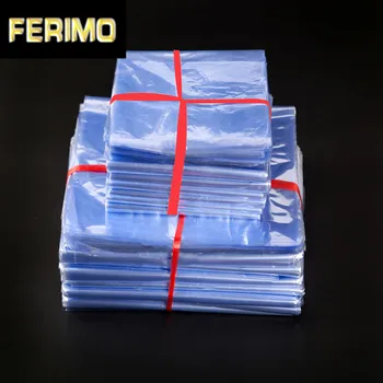 

15*25cm Plastic PVC Heat Shrink Storage Bag Open Top Heat Seal Packing Pouch Clear Shrink Film Wrap Cosmetics Packaging Polybag