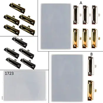 

Handmade Vertical File Folder Resin Molds Portfolio Drawing Board Silicone Resin Casting Mold Stationery Art Craft Tools