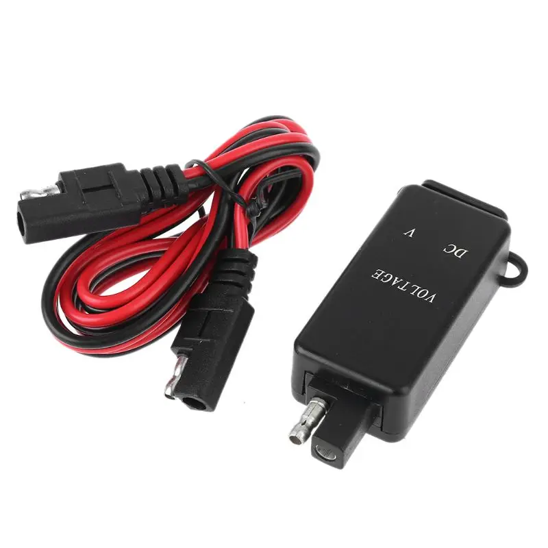 Мотоцикл SAE к USB адаптер мотоцикл QC 3,0 двойной USB зарядное устройство светодиодный вольтметр