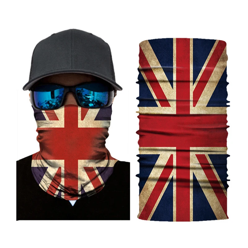 

Country Flag Cycling Ski Polyester Bandana Face Shield Mask Seamless Tubular Bandana Balaclava Neck Gaiter Bandanas Headwear