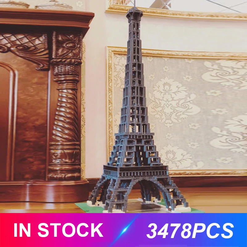 Новые блоки Lepinblocks, 17002, Эйфелева башня, совместимая архитектура, 10181, Строительные кирпичи, развивающие игрушки, подарки на день рождения