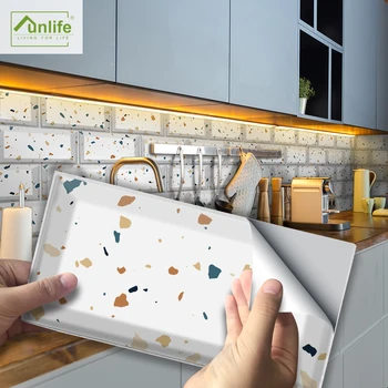 

Funlife® 20X10cm Vivid Terrazzo Wall Sticker Self-Adhesive Easy to Clean DIY Tile Stickers for Bathroom Kitchen Backsplash Wall