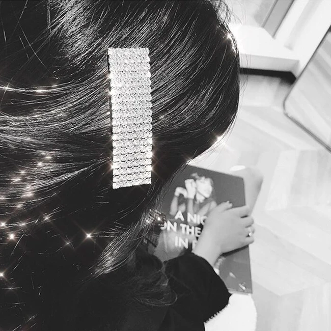 3 шт./компл. корейской моды пользовательские письма хрустальные шпильки для волос для девочек золото/серебро Стразы Заколки для волос, свадебные аксессуары для волос