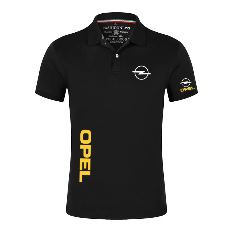 Unisex OPEL Summer Men's Comfortable Polo Casual Short Sleeves Solid color Tshirt Man Classic Tops T-shirt | Мужская одежда