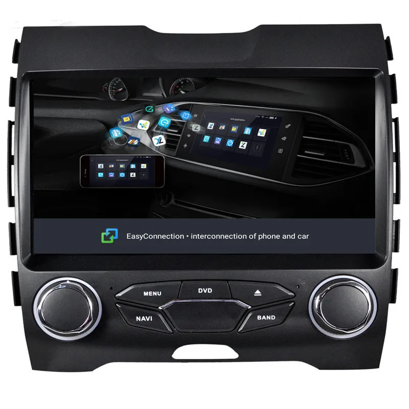 NaviTopia 9 дюймов Восьмиядерный 8 Core ram 2G rom 32G Android 8,1 автомобильный DVD для Ford Edge-с wifi/карты радио gps