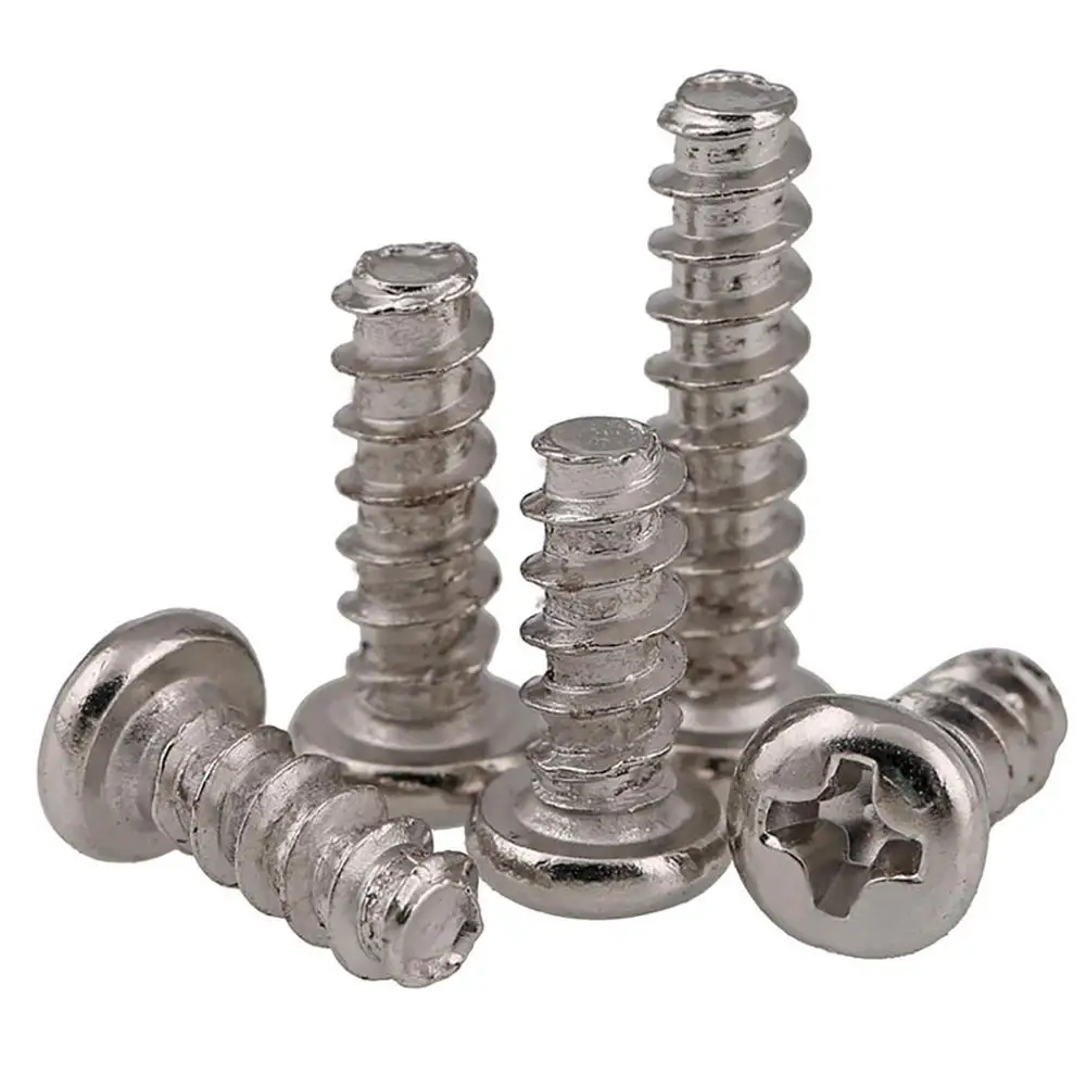 M4 Phillips Countersunk Head Self-tapping Screw Flat Tail Nickel plated M1.4