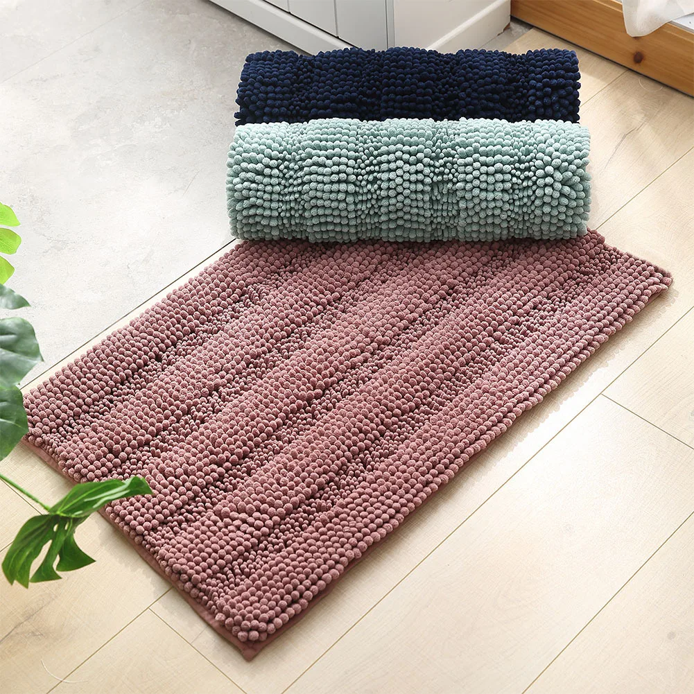 

Encrypted Chenille Floor Mat Skin-Friendly Washing Rectangle Carpet Rest Room Rugs Kitchen Shower Room Thickened Soft Doormat