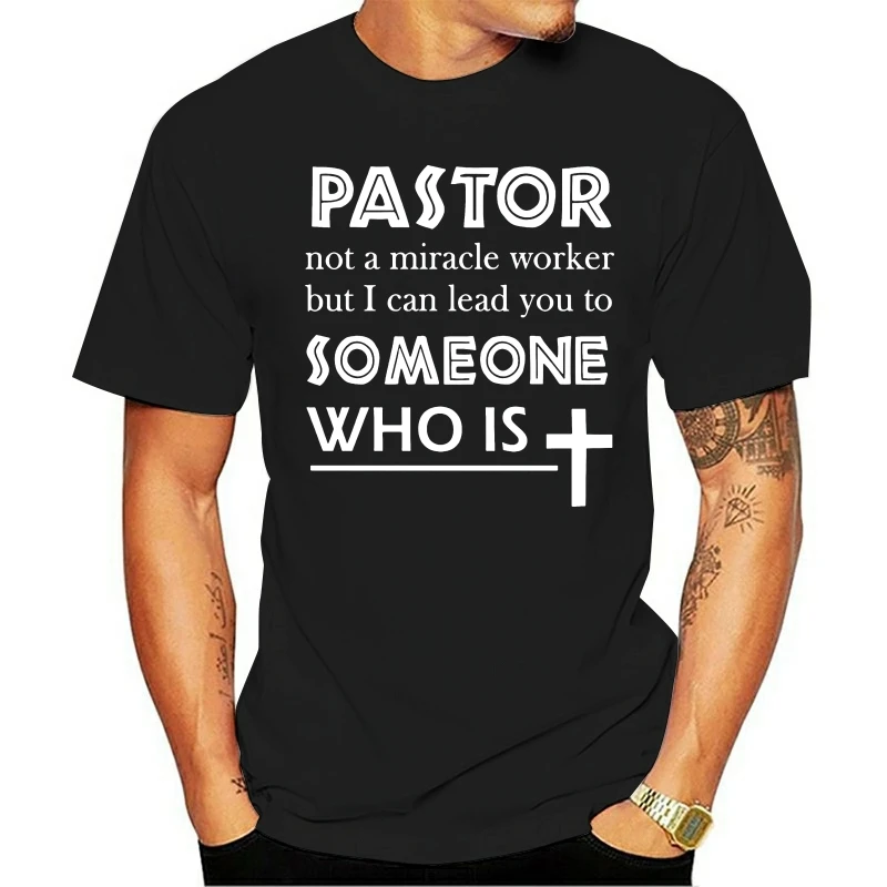 

Pastor Gift Christian T-Shirt Pastor Appreciation Month Black Navy Tee Mens Festive Tee Shirt