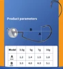 10Pcs/5Pcs Jig Crank Fishing Hooks 1.5g-14g Jigging Hook Round Ball Head Barbed Fishhook Pike Carp Fishing Tackles 2