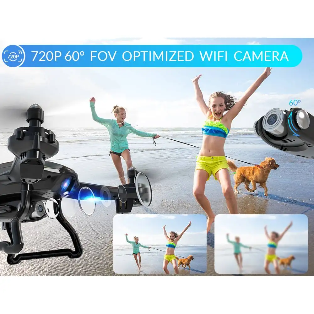 - SNAPTAIN SE5CQ Drone WiFi FPV 720P HD drones camera Voice control Gravity Sensor Function RTF drone profissional RC dron