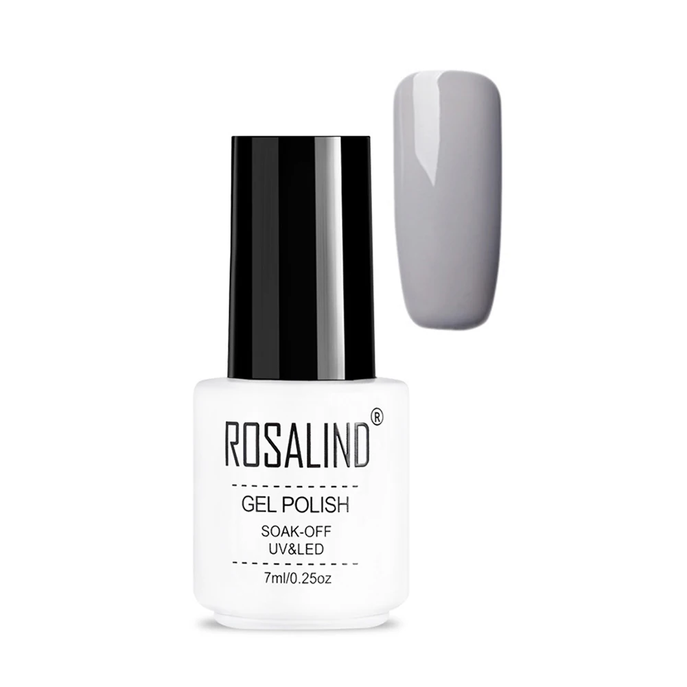 5 Solid Fashion Long Lasting Lacquer Grey Color Series Nail Art Eco-friendly Semi Permanent DIY UV Gel Shiny Varnish Nail Polish - Цвет: 5