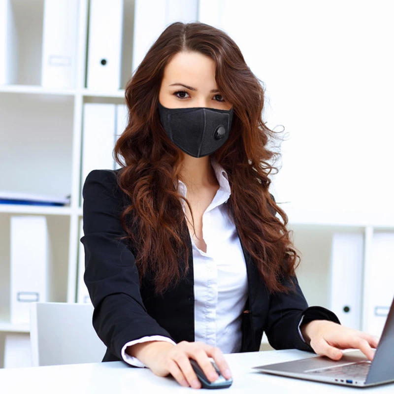 

washable protective mask filter with 98% Filterability Filter Better Than KN95 FFP2 Equivalent To FFP3 black protective mask