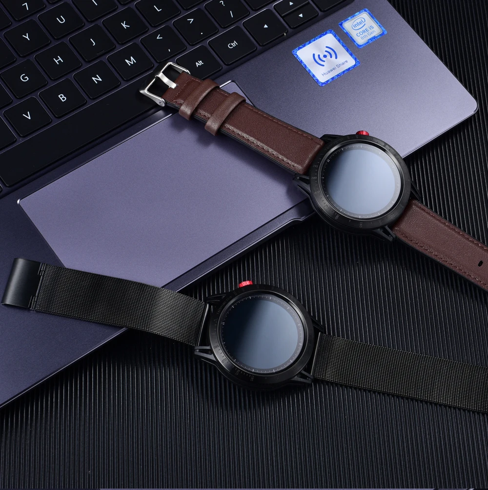 Крест Bluetooth Смарт часы Полный сенсорный IP68 водонепроницаемый монитор сердечного ритма во время сна SMS напоминание фитнес из нержавеющей стали Smartwatch