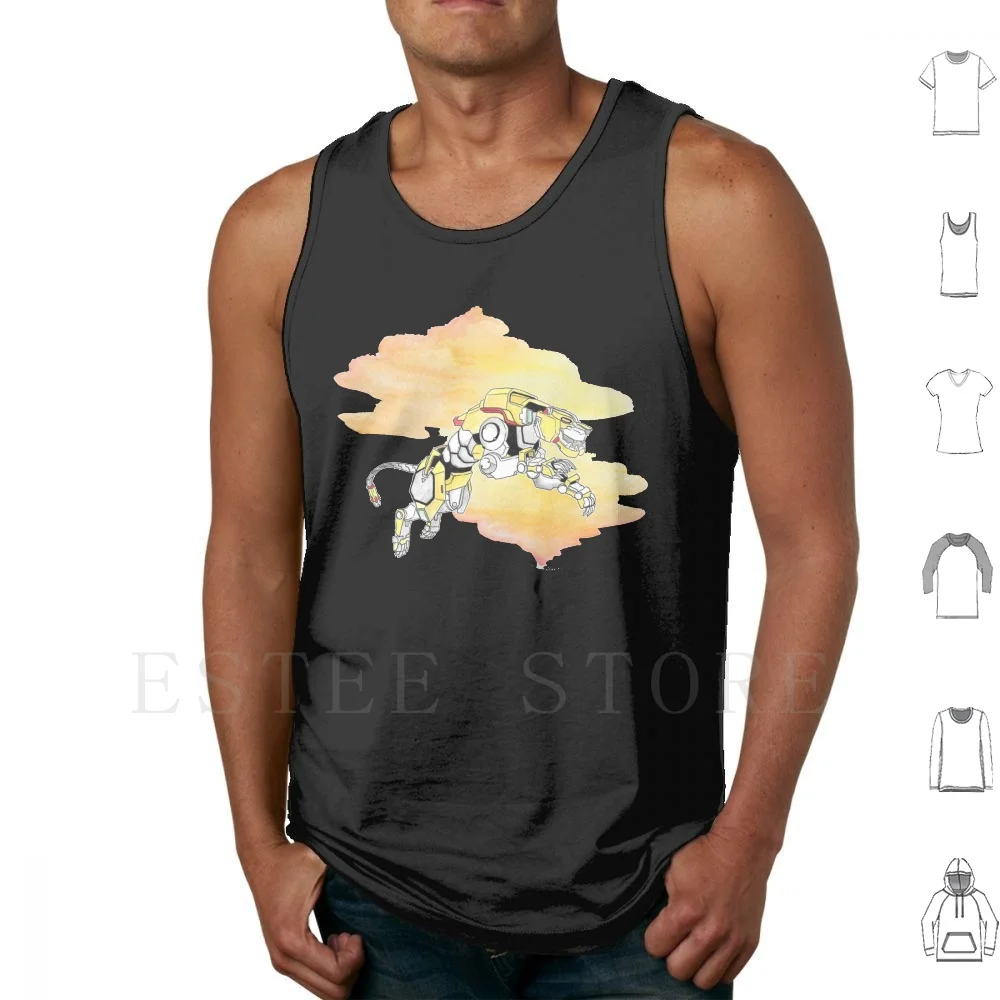 Voltron Legendary : Yellow Lion Canotte Gilet Senza Maniche Voltron Legendary Vld Blue Lion Blue Scott Shiro Lance Pidge