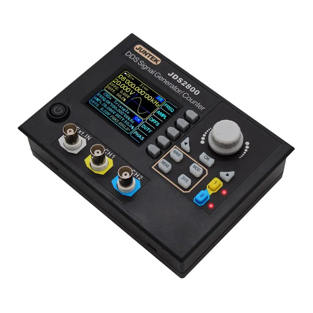 JDS2800-60M 60 МГц генератор сигналов цифровой контроль двухканальный DDS функция генератор сигналов частотомер произвольная волна