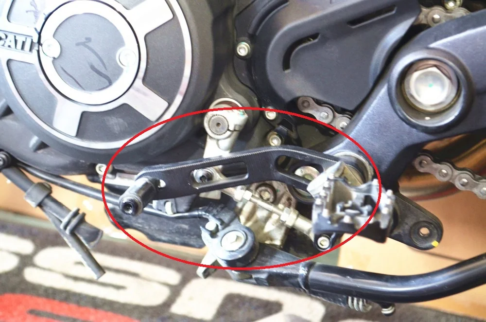 Городской эндуро значок коробка передач тормозной ножной рычаг для Ducati Scrambler palanca de pie de la motocicleta