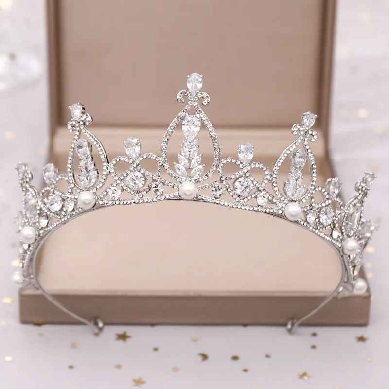 Fashion Bridal Crown Luxury Zircon Handmade Shiny Tiaras Weeding Hairband Women Hair Jewelry Accessories VL | Украшения и