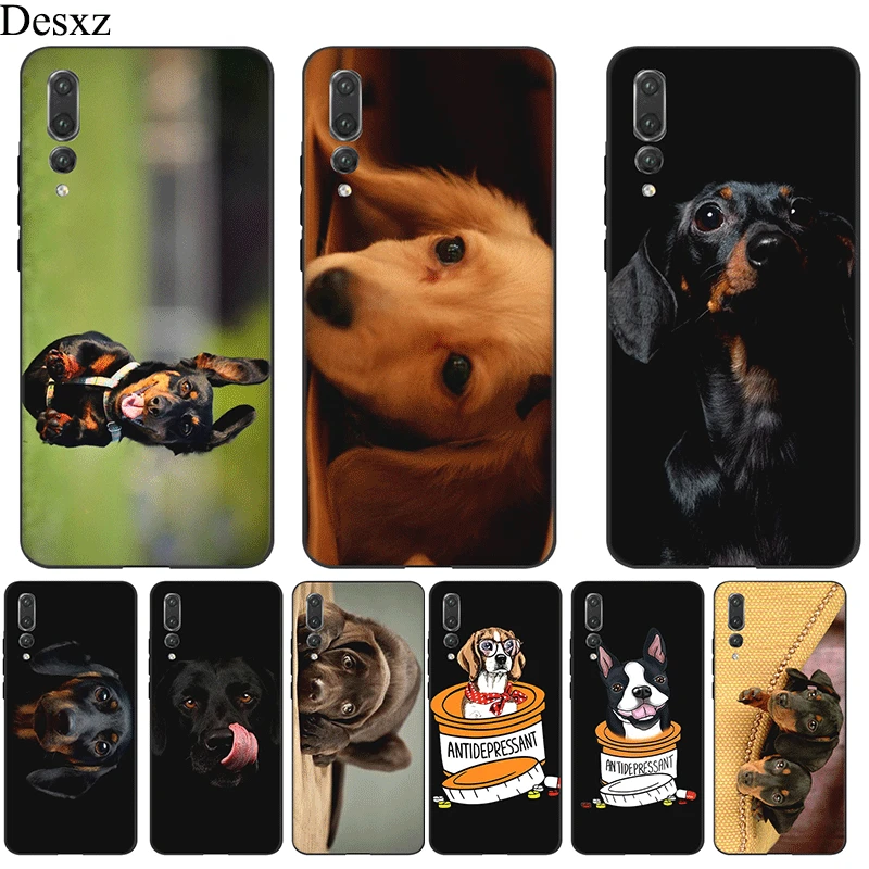 Mobile Phone Case for Huawei Honor Note 10 View 20 6A 7A 7C 7X 8 8X 8C 9X 9 Lite Pro Cover Dachshund Dog pug | Мобильные телефоны и