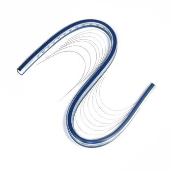 

30cm 40cm 50cm 60cm Maths Office Measuring Flexible Curve Ruler Drafting DIY Manual Tailors Drawing Tool Easy Read Flectional