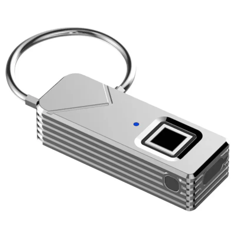 

Outdoor Rechargeable Smart Keyless Fingerprint Lock Top Security Fingerprint Padlock For Travel Bags Luggage Suitcase Backpack(S