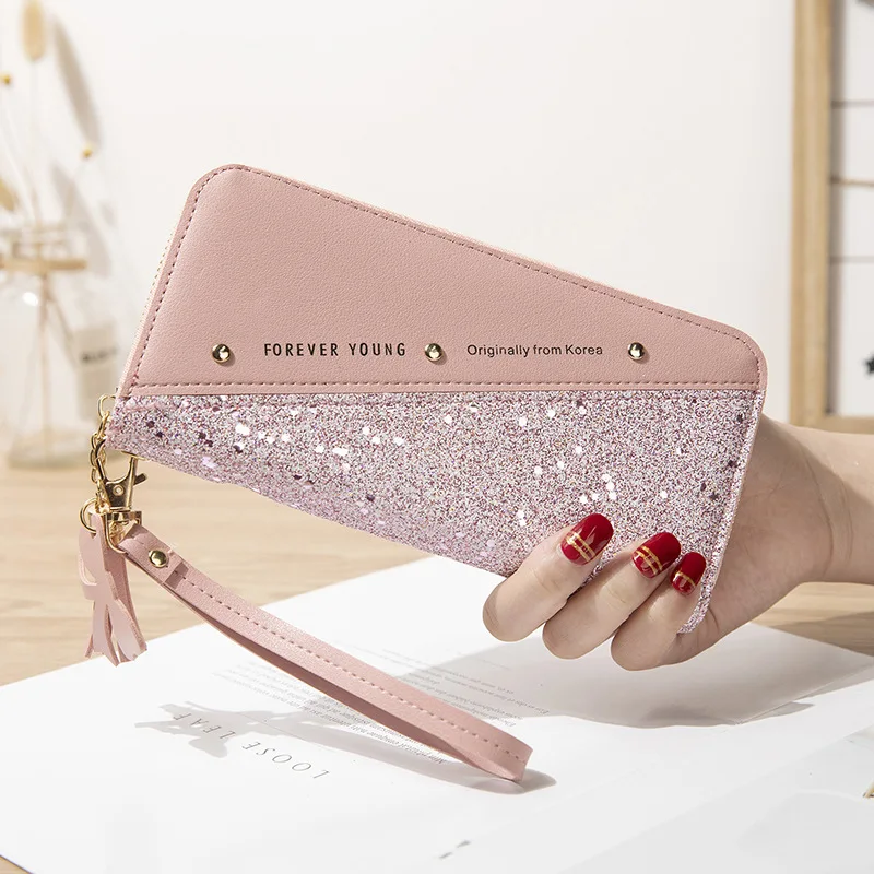 Women Wallets Card Holder Leather Crystal Wallet Luxury Long Design Quality Cellphone Bag Fashion Casual Ladies Purse Zipper Women Wallets Card Holder Leather Crystal Wallet Luxury Long Design Quality Cellphone Bag Fashion Casual Ladies Purse Zipper