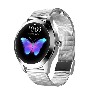 

Kw10 Female Smart Watch Ladies Fashion Round Screen Comfortable Waterproof Heart Rate Sleep Monitoring Smart Watch