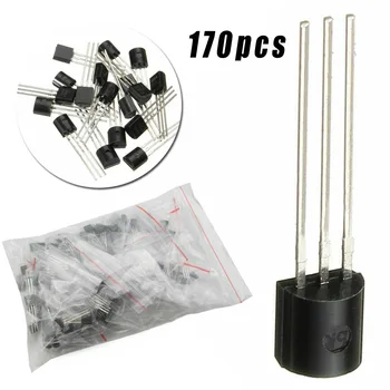 

Components Transistor Electrical 170pcs 17-Value Triode TO-92 NPN PNP Kit