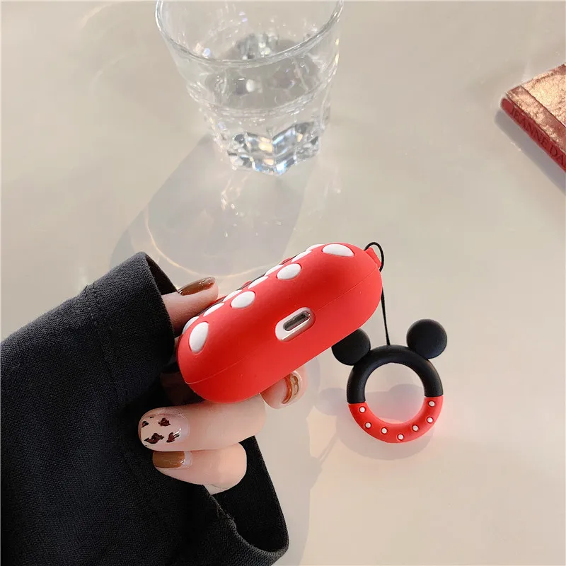 Милый мультяшный силиконовый чехол с мышкой для Airpods Pro, чехол для новых Airpods 3 Etui, беспроводные Bluetooth наушники, сумки для переноски, Fundas