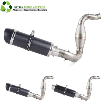 

Motorcycle Full System Exhaust Muffler Escape Slip On for bmw G310R G310GS G 310R G 310GS Middle Contact Pipe