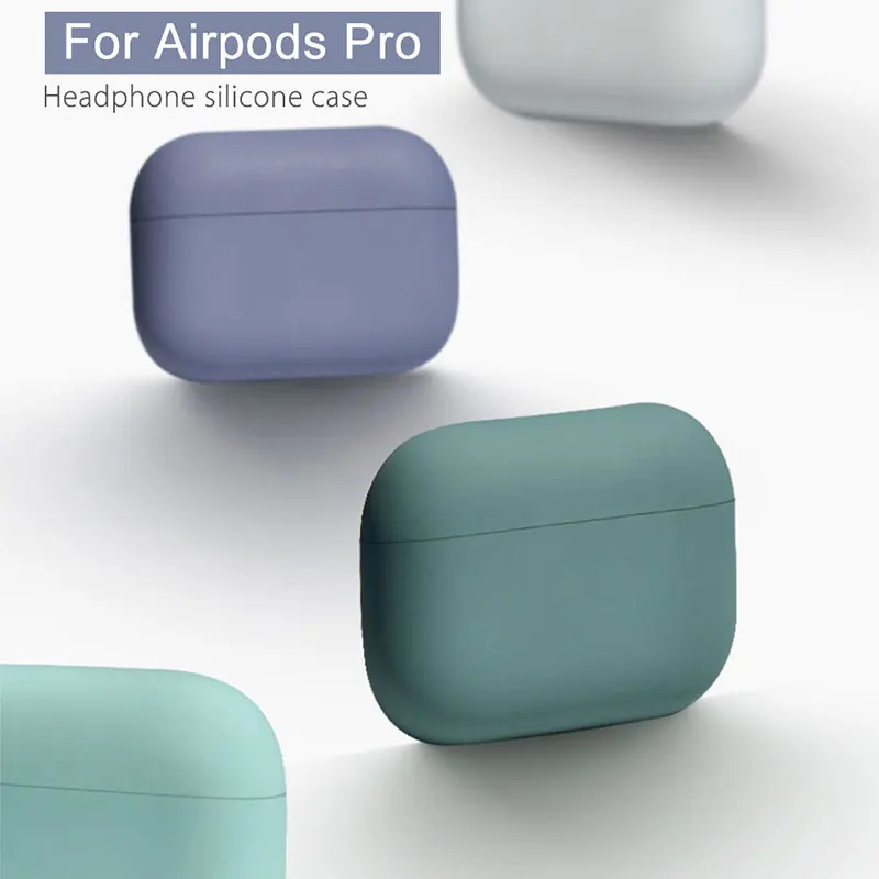 Жидкий чехол для Airpods Pro Чехол Мягкий силиконовый защитный матовый чехол тонкий аксессуар для Apple Airpod Air Pods Pod Pro Чехол