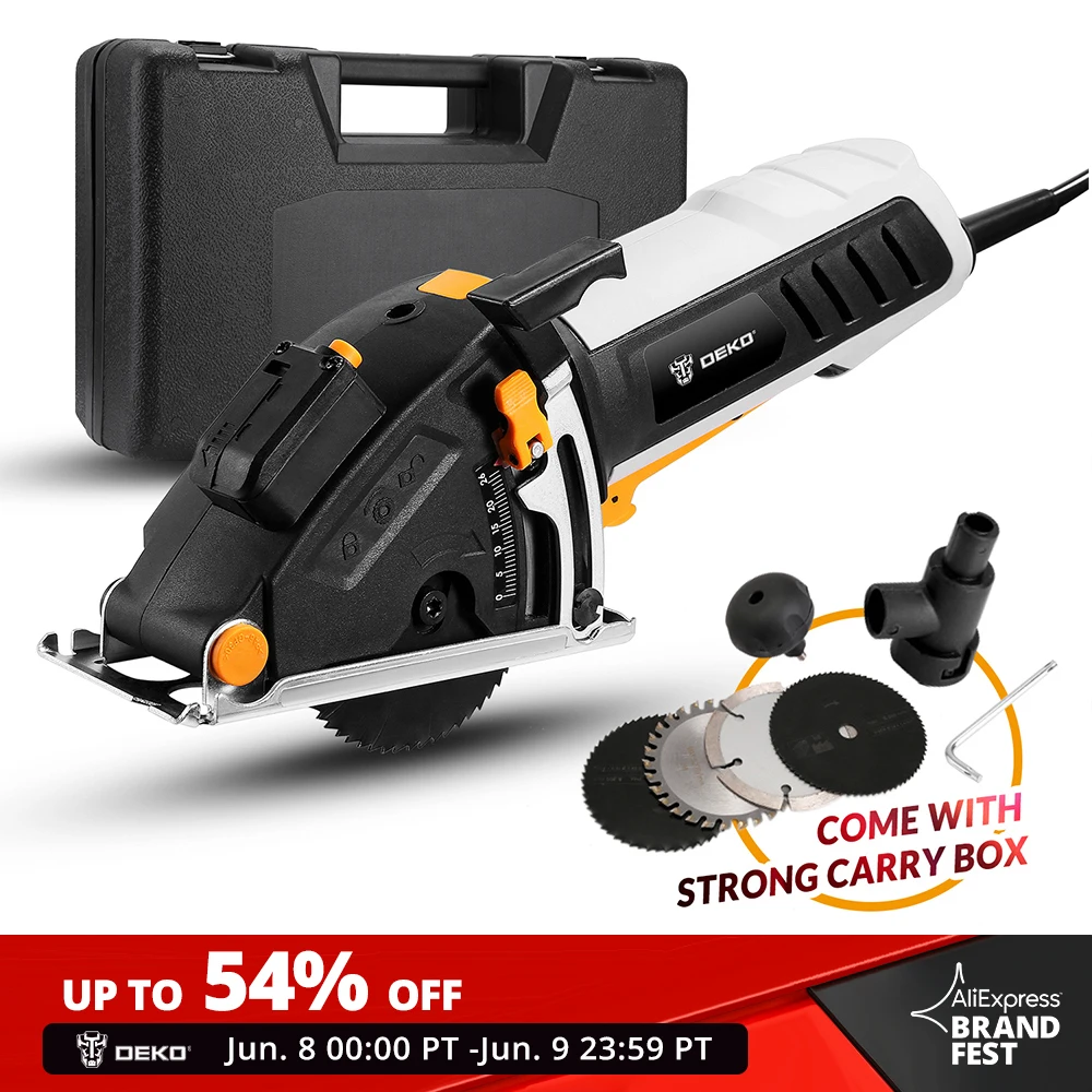 Циркулярная мини пила DEKO, Электрическая пила с лазером|Электрические пилы|   | АлиЭкспресс