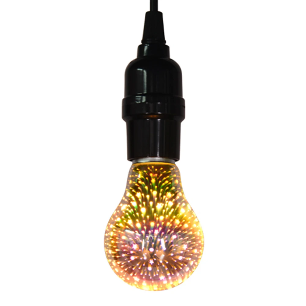 Creative Fireworks Light 3D Christmas KTV Holiday LED Lamp 3D Fireworks Bulb A60 E27 Home Decor Fireworks Bulb