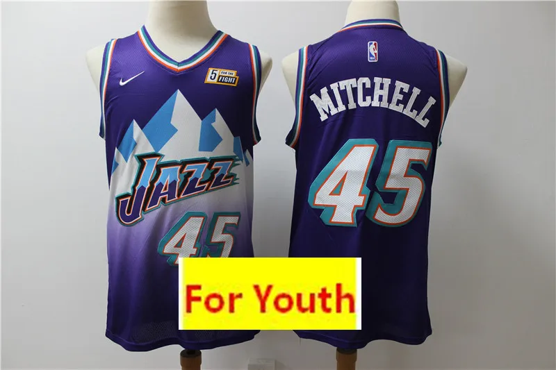 Юта Youth baskeball#45 Donovan Mitchell Детские майки