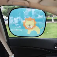 Горячая распродажа универсальный 2 шт./компл. детские носки с мультяшным автомобилем для укладки волос Шторы Анти радар автомобилей окна Ван козырек от солнца, новинка