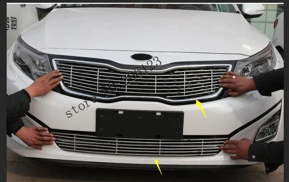 Передняя решетка радиатора из алюминиевого сплава для KIA Optima/K5 2 шт. 2014 2015 |