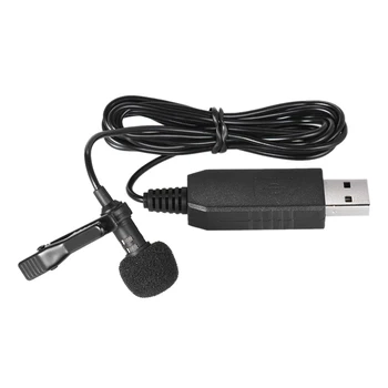 

150cm Portable Mini Clip-on Omni-Directional Stereo USB Mic for PC Computer USB Mini Computer USB Microphone High Sensitivity