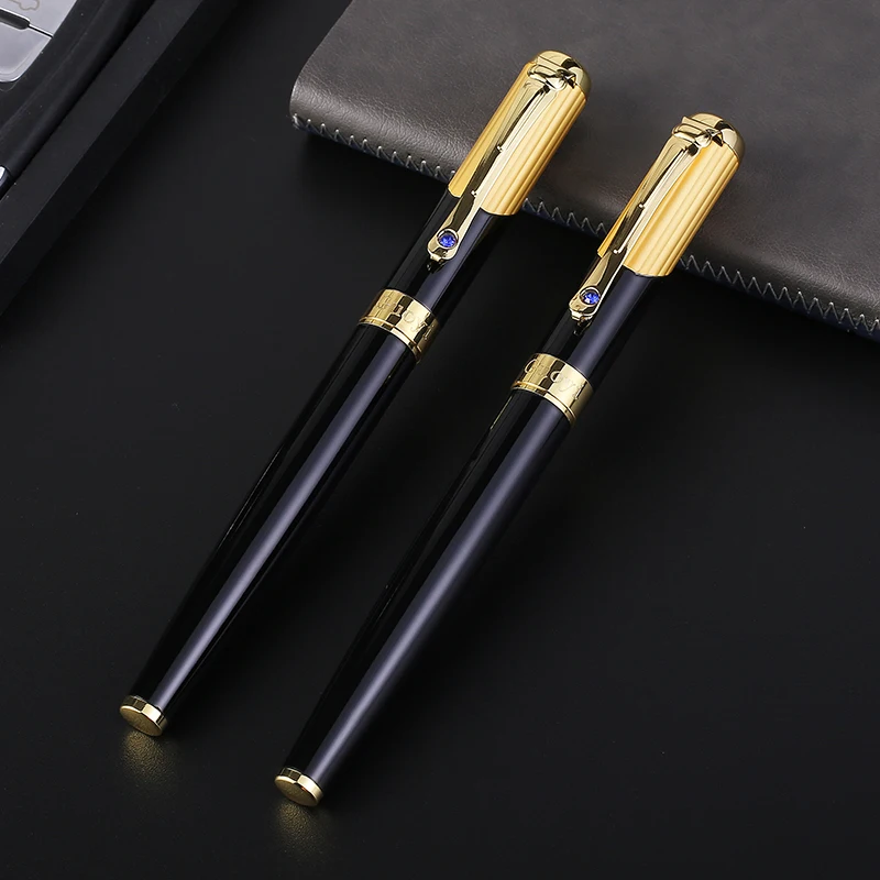 

Guoyi Brand C5 black gold pen body DIY President Chiefs pen stationery new ballpoint pen Office school Gifts paike Refills pen